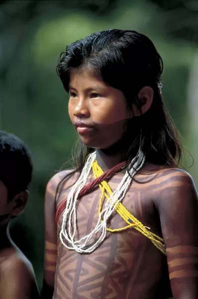Native People with amazing body art