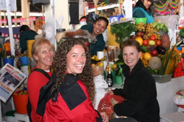At the local market in Cusco