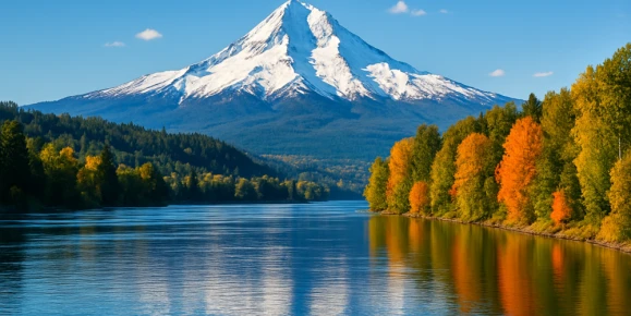 Mount Hood, Columbia River