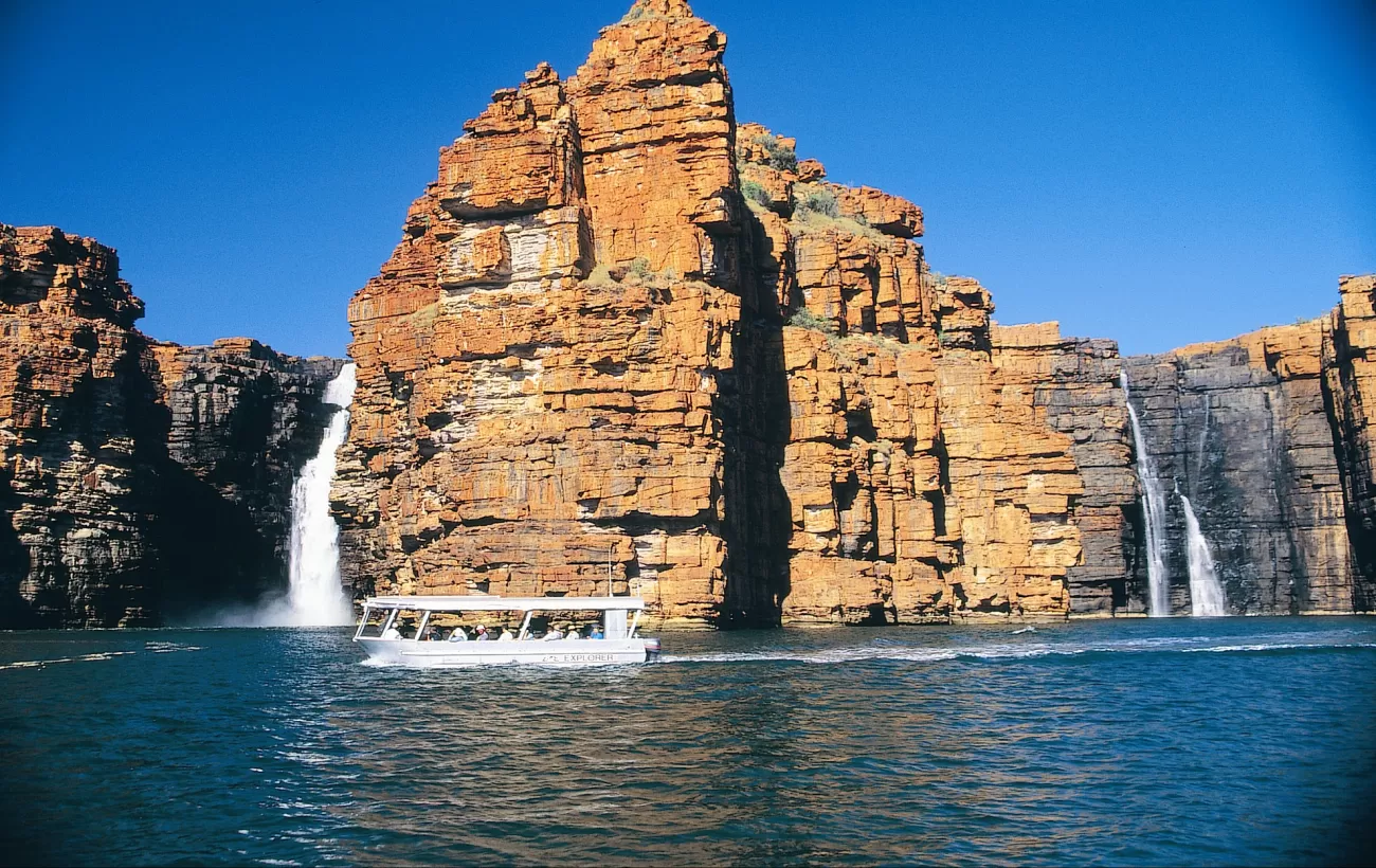 The Kimberley's coastal waterfalls.