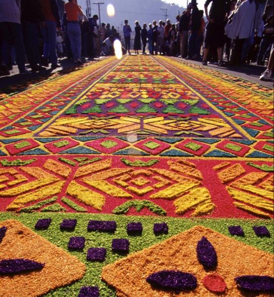 The Alfombras of the Guatemala Easter Festivals - Guatemala Travel Articles