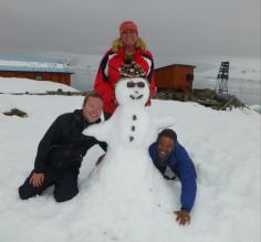 My first snowman!