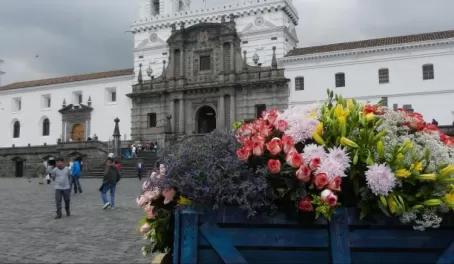 View in the Quito colonial square