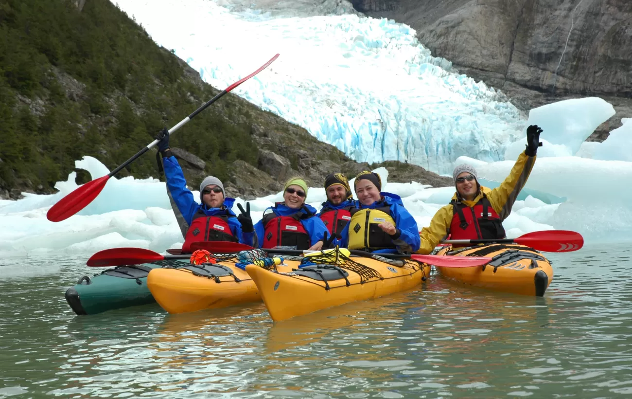 Sea kayaking in Patagonia