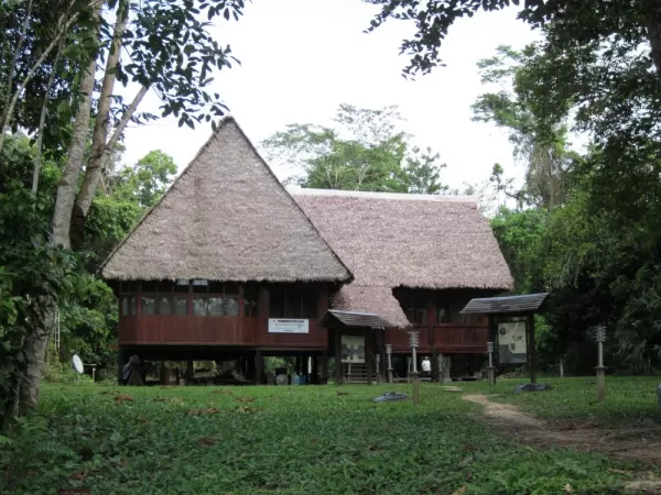 The check in point for Manu National Park