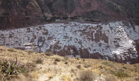 Maras salt mines in Sacred Valley