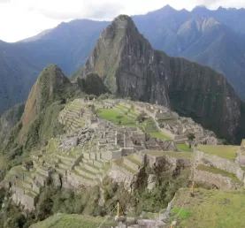 Exploring the Machu Picchu ruins