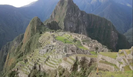 Exploring the Machu Picchu ruins