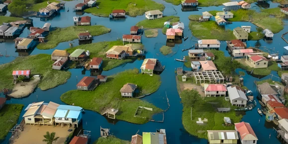 The floating village of Ganvie