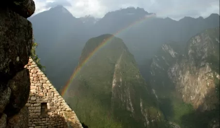Rainbow at Machu Picchu