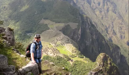 Huayna Picchu Hike- One of many stops to enjoy the views