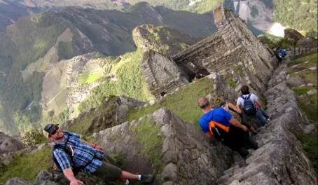 Huayna Picchu Hike- Heading down