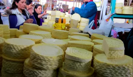 Cusco Market: Cheese!