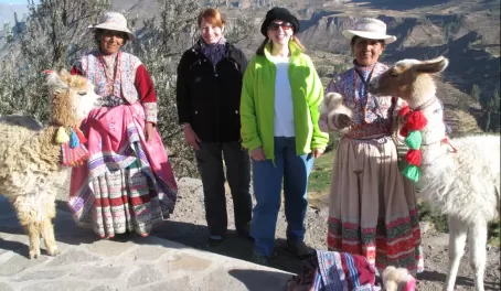 Meeting the locals in the Colca Canyon