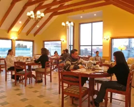 Breakfast room with ample views of beautiful Patagonia