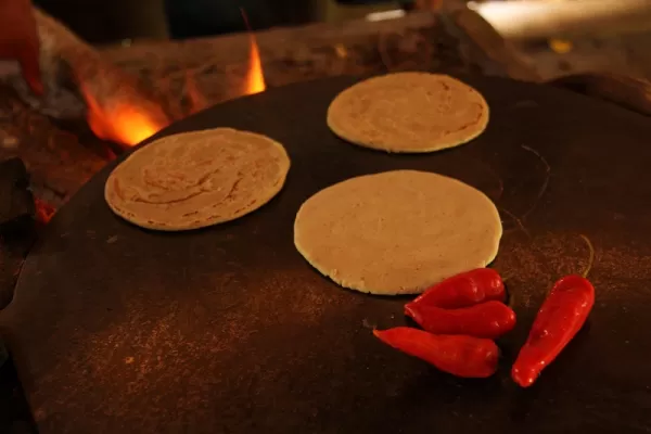 Making tortillas. The Living Maya Experience.
