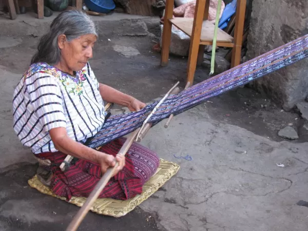 local weaver in Santiago de Atitlan