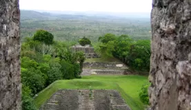 View of the Belizean rainforest from Xunantunich ruins