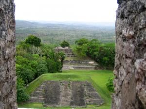 Views of the countryside from Caracol ruins in Belize