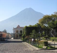 View of Pacuya Volcano from Antigua