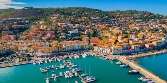 Porto Santo Stefano, Italian coastline sea town in Tuscany