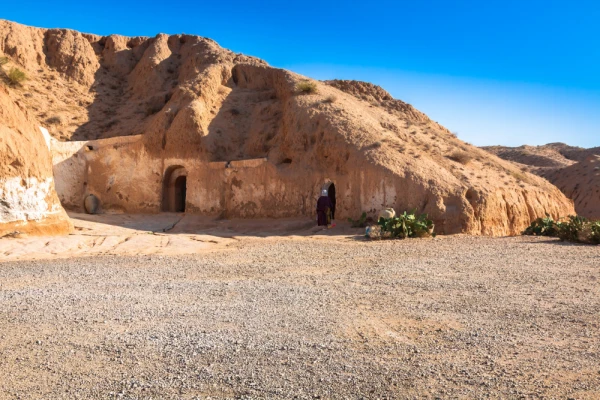 Residential caves of troglodyte in Matmata, Tunisia, Africa
