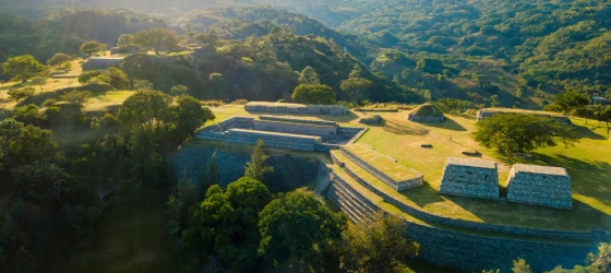 Architectural remains of a Mayan city in Chimaltenango, Guatemala