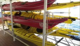 Kayaks at the ready