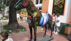 A painted horse 
