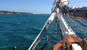 Blowing where the wind takes us on the Liberty Clipper