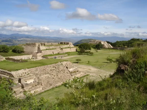 Panorama of Monte Alban, Oaxaca. 