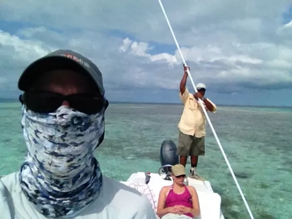 Another day of flats fishing in Belize!