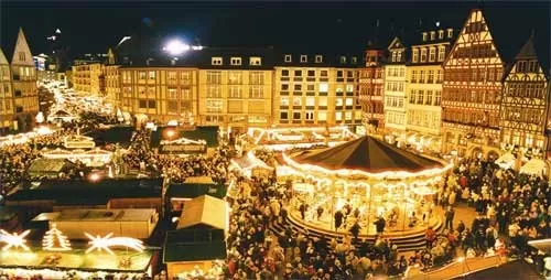 Visit the bustling Christmas market in Germany for a fantastic holiday celebration