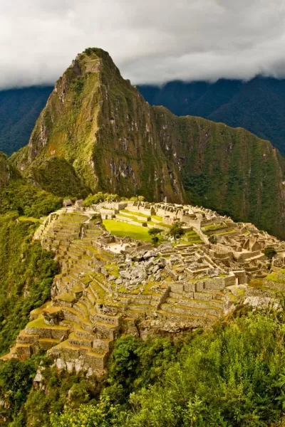 View from the upper trail at Machu Picchu