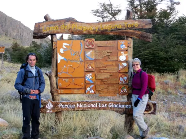 Day 8: Start of our hike to Loma del Plieguey