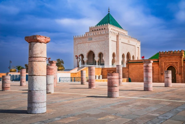 The Mausoleum of Mohammed V in Rabat, Morocco