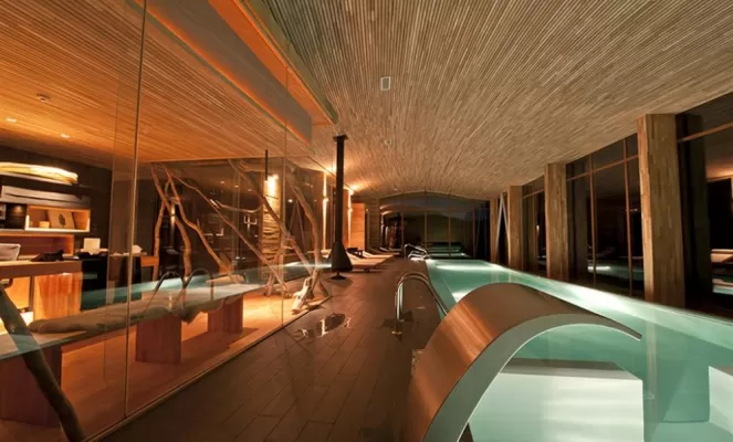 Sweeping and luxurious pool at Tierra Patagonia