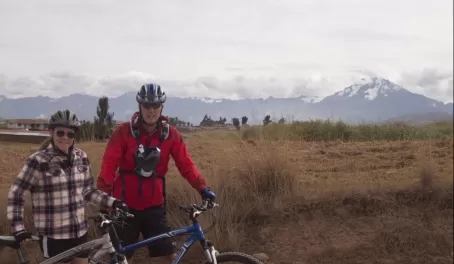 Biking through Peru