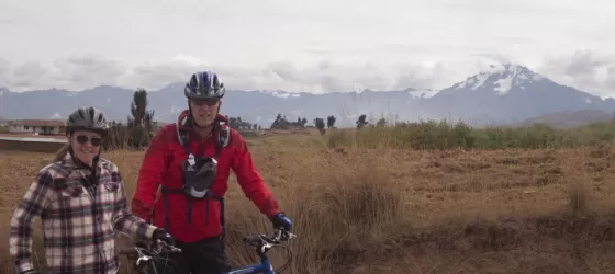 Biking through Peru