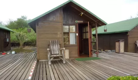 Cabins on Floreana Island