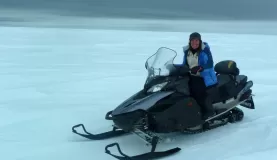Arctic snowmobiling