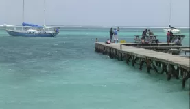 The waters of Belize