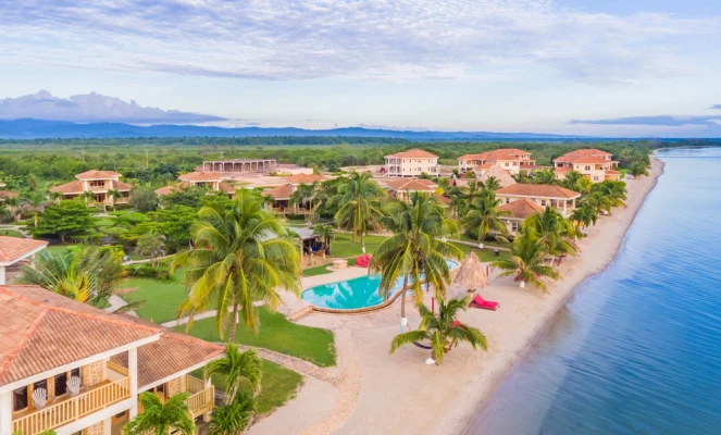 Hopkins Bay Resort aerial view