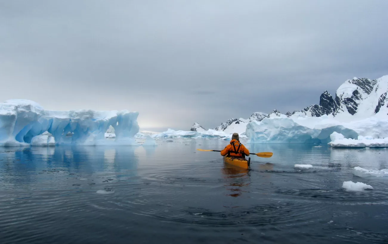 Kayaking in antarctica
