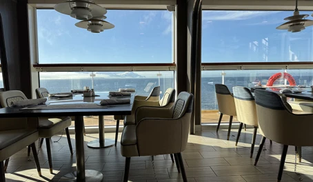 Observation Bistro on the Ocean Explorer