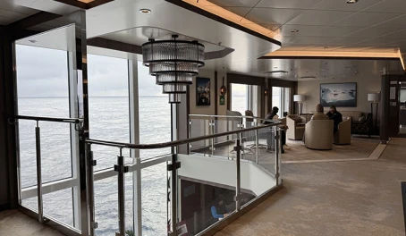 Lobby area on the Ocean Explorer