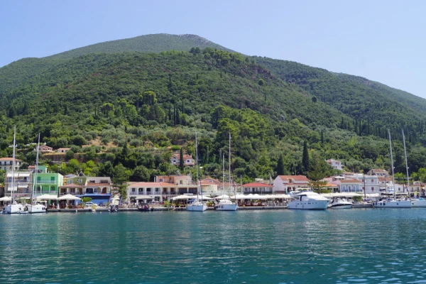 The coastal town of Sami in Kefalonia, Greece
