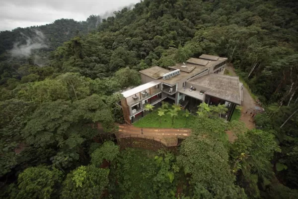 Secluded Mashpi Lodge from above
