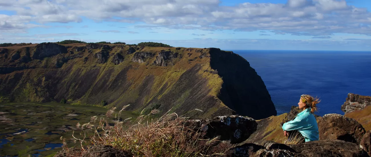 Revel in the beauty of Volcan Orongo on your Easter Island tour