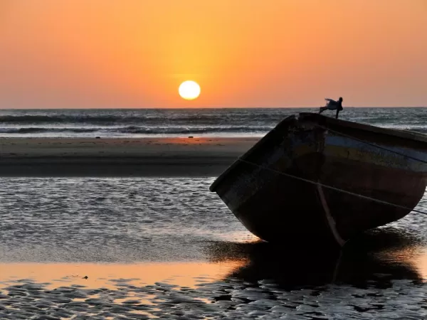 Jericoacoara boat at sunset